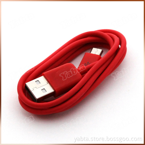 For Samsung HTC Android Phone Micro Red USB Cable 1M